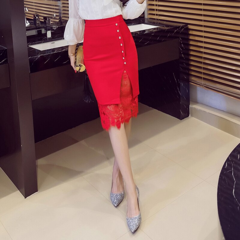 Fashionable High Waisted Pencil Skirt