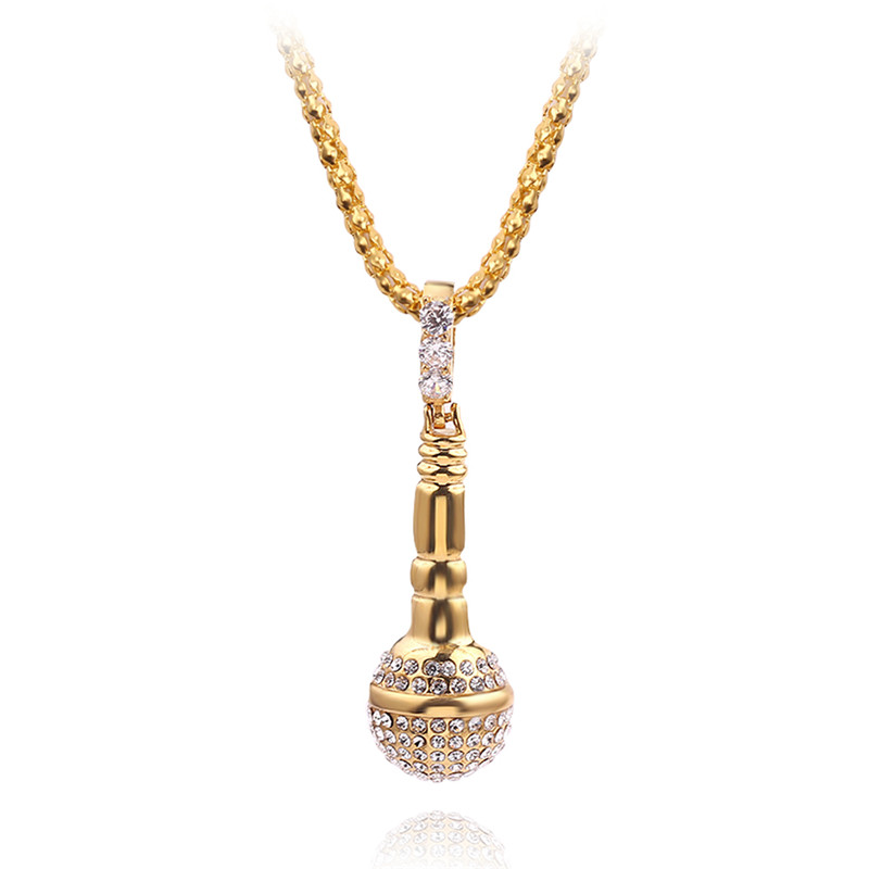Fashionable Hip Hop Microphone Necklace Fashionable Hip Hop Microphone Necklace