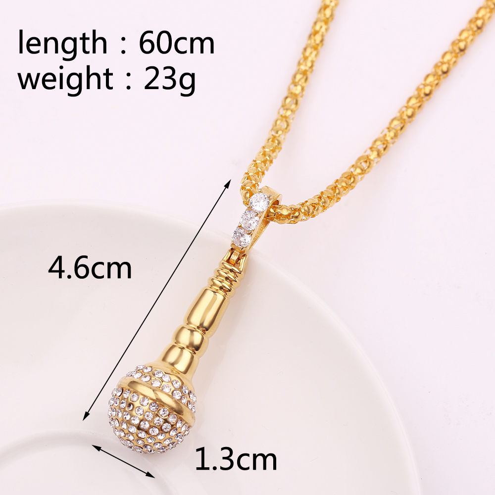 Fashionable Hip Hop Microphone Necklace Fashionable Hip Hop Microphone Necklace