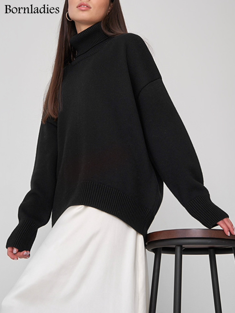 Fashionable Ladies Turtleneck Sweater