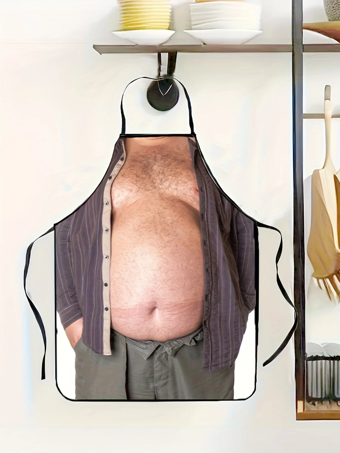 Fashionable Men's Apron Beer Belly Party Funny Apron Fashionable Men's Apron Beer Belly Party Funny Apron
