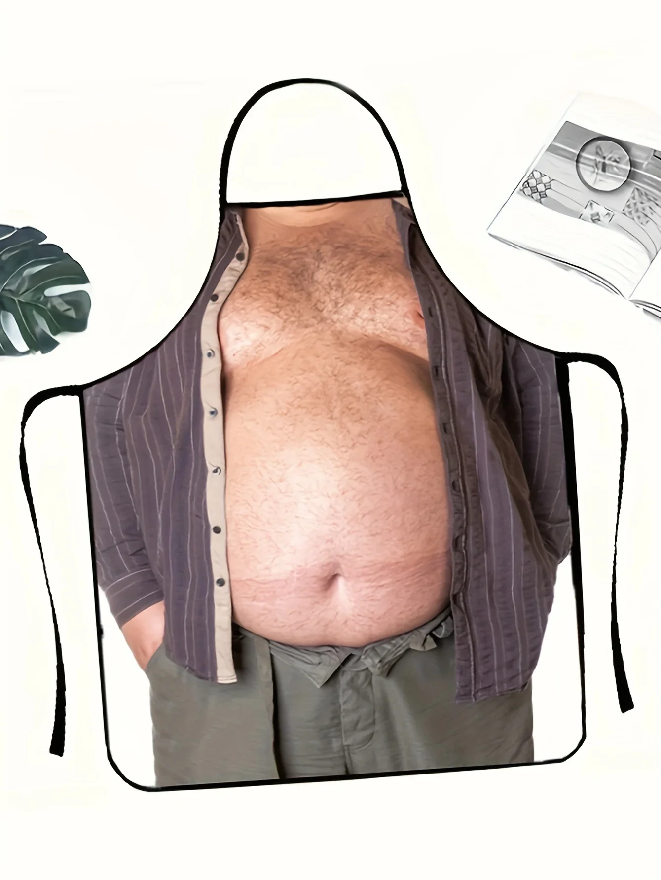 Fashionable Men's Apron Beer Belly Party Funny Apron Fashionable Men's Apron Beer Belly Party Funny Apron