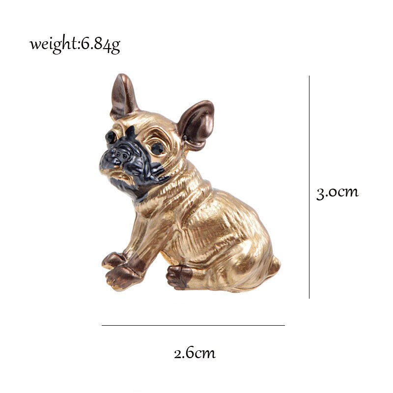 Fashionable Metal Dog Brooch