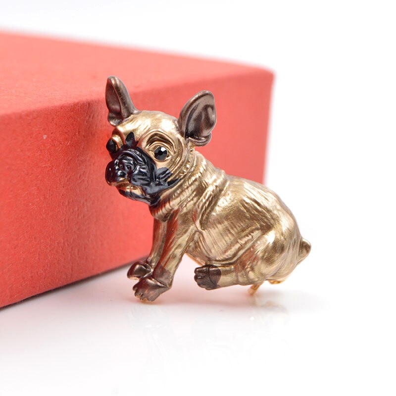 Fashionable Metal Dog Brooch