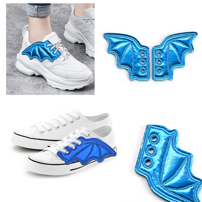 Fashionable PU Leather Bat Shoe Wings Fashionable PU Leather Bat Shoe Wings