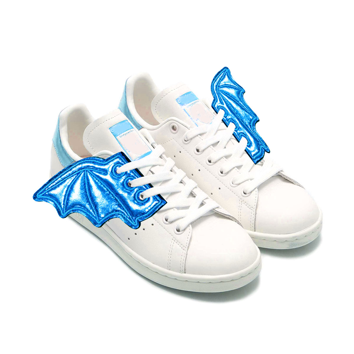 Fashionable PU Leather Bat Shoe Wings Fashionable PU Leather Bat Shoe Wings