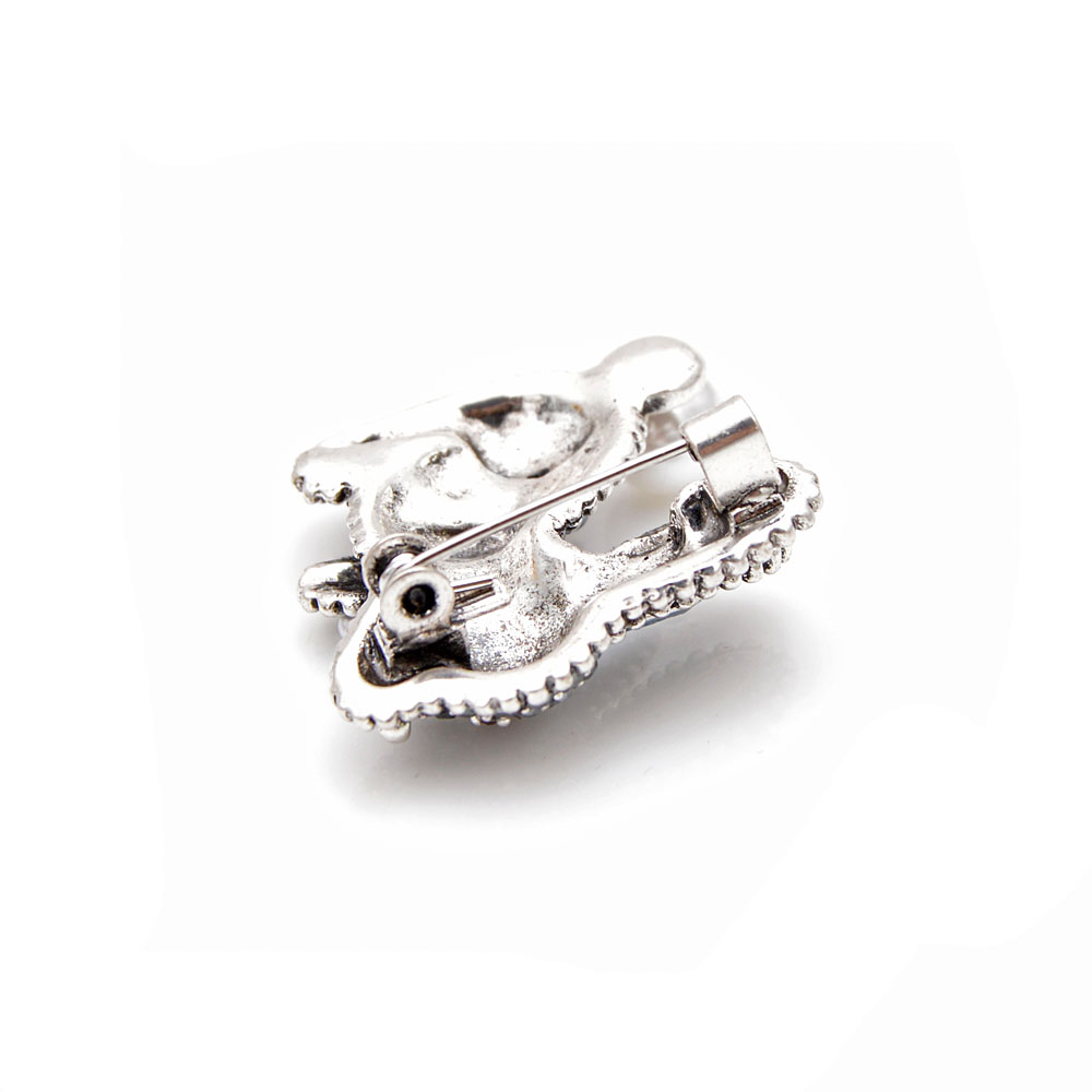 Fashionable Rhinestone Rabbit Brooch