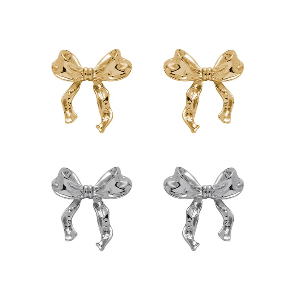 Fashionable Ribbon Stud Earrings