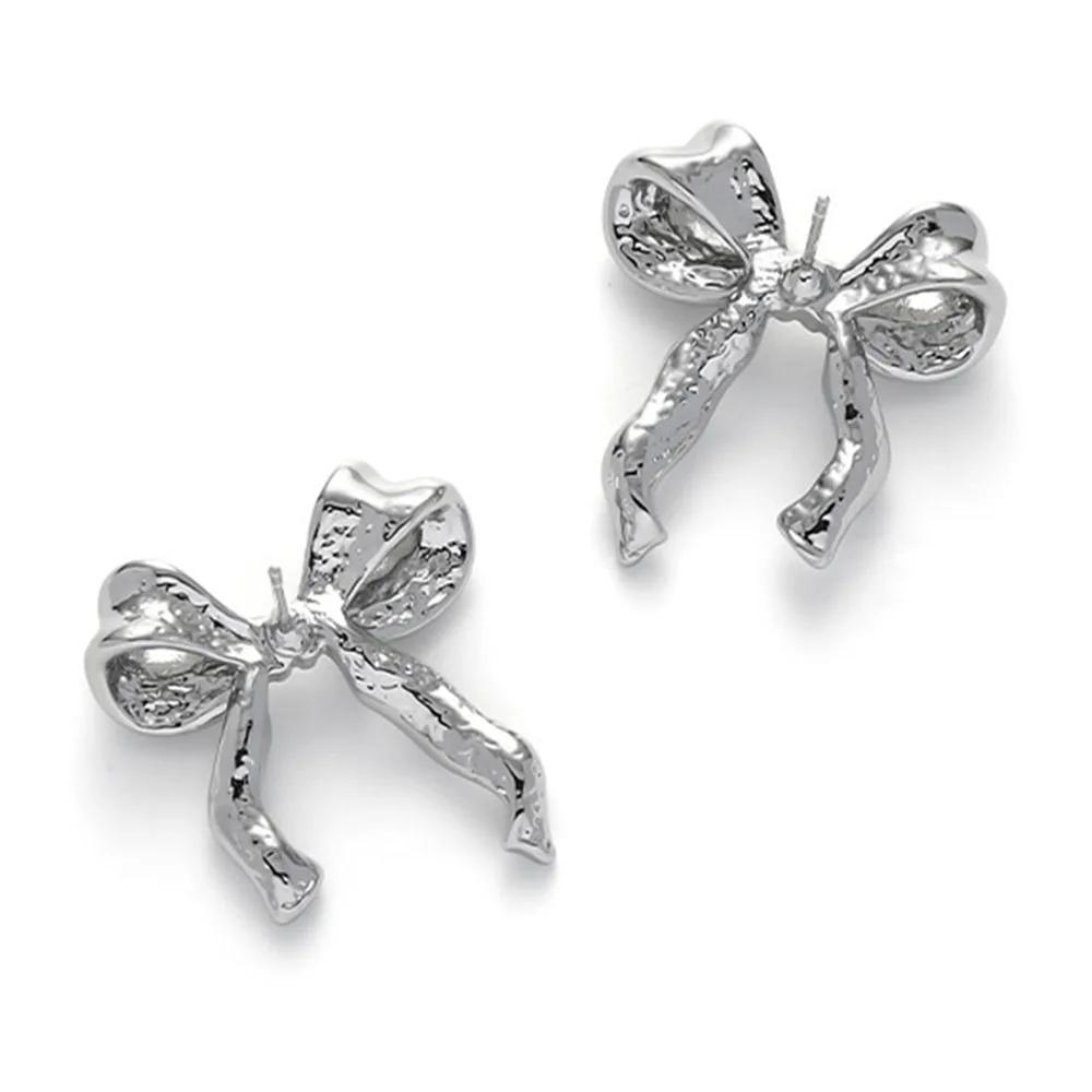 Fashionable Ribbon Stud Earrings
