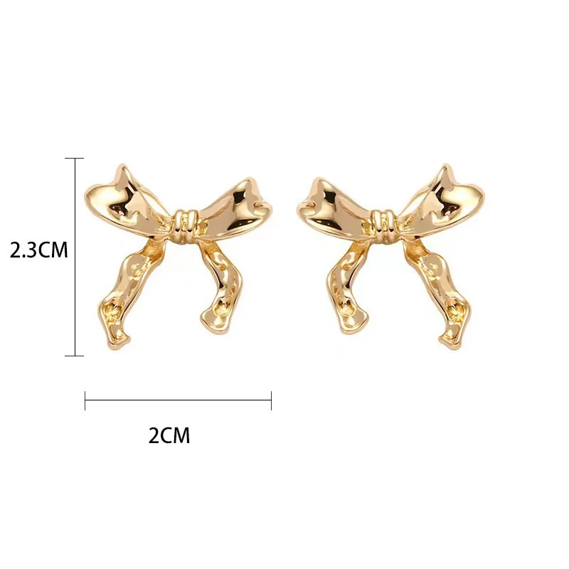 Fashionable Ribbon Stud Earrings