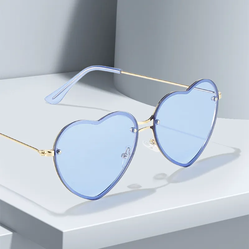 Fashionable Rimless Heart Sunglasses Fashionable Rimless Heart Sunglasses
