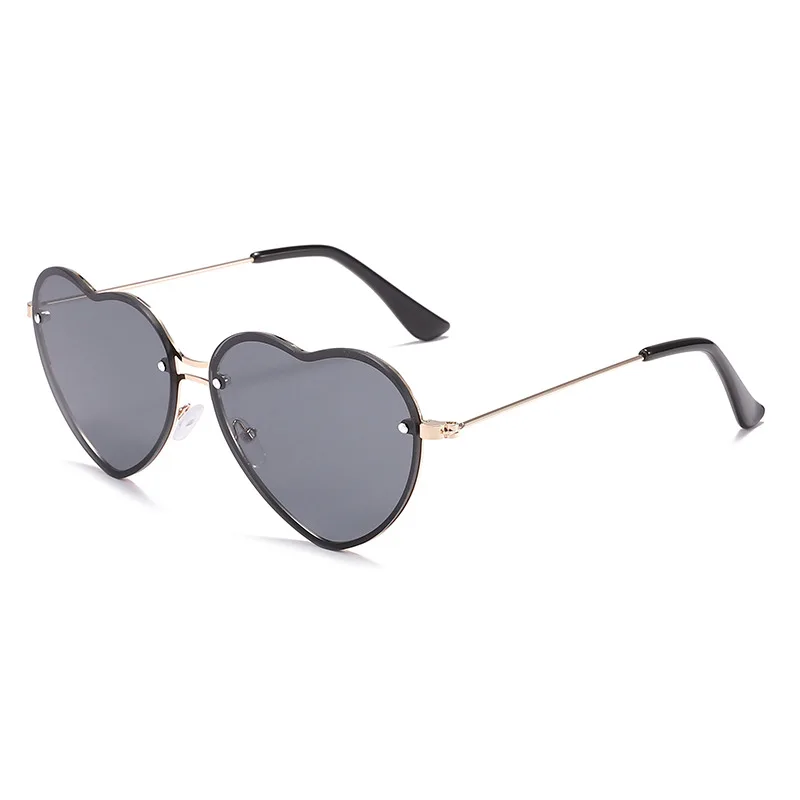 Fashionable Rimless Heart Sunglasses