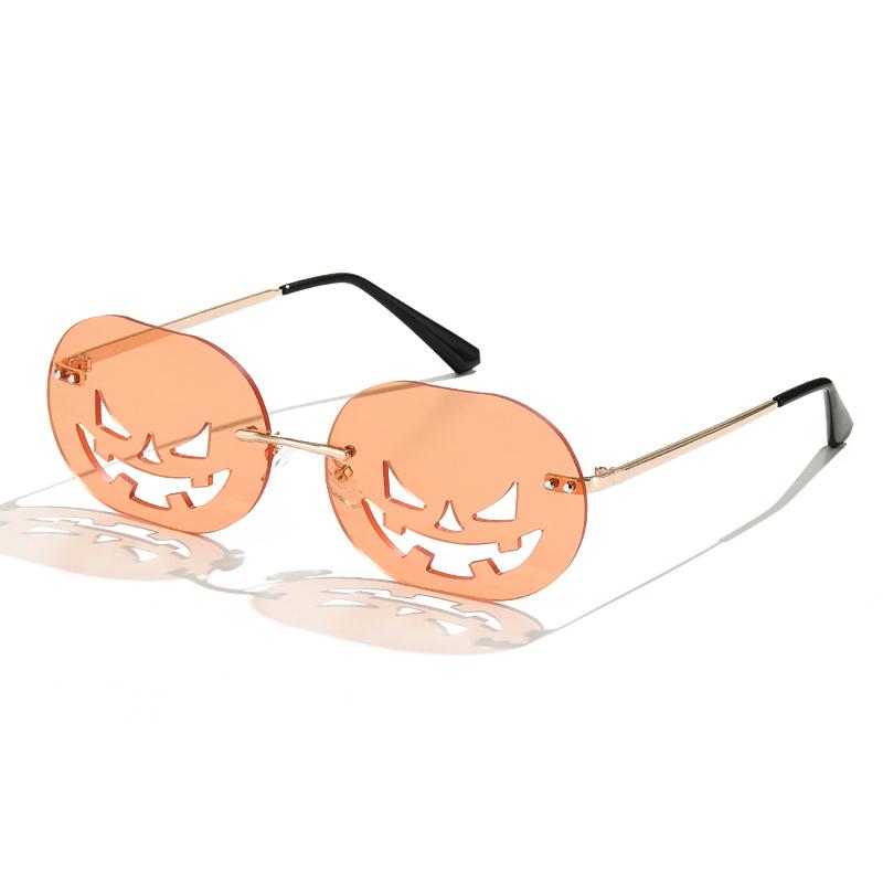 Fashionable Rimless Pumpkin Sunglasses Fashionable Rimless Pumpkin Sunglasses