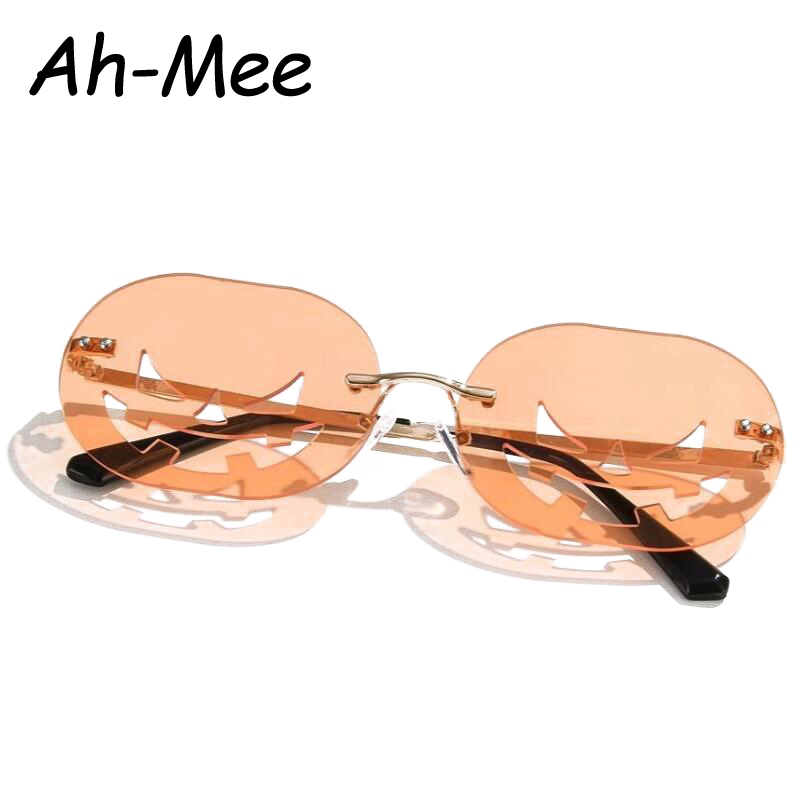 Fashionable Rimless Pumpkin Sunglasses Fashionable Rimless Pumpkin Sunglasses