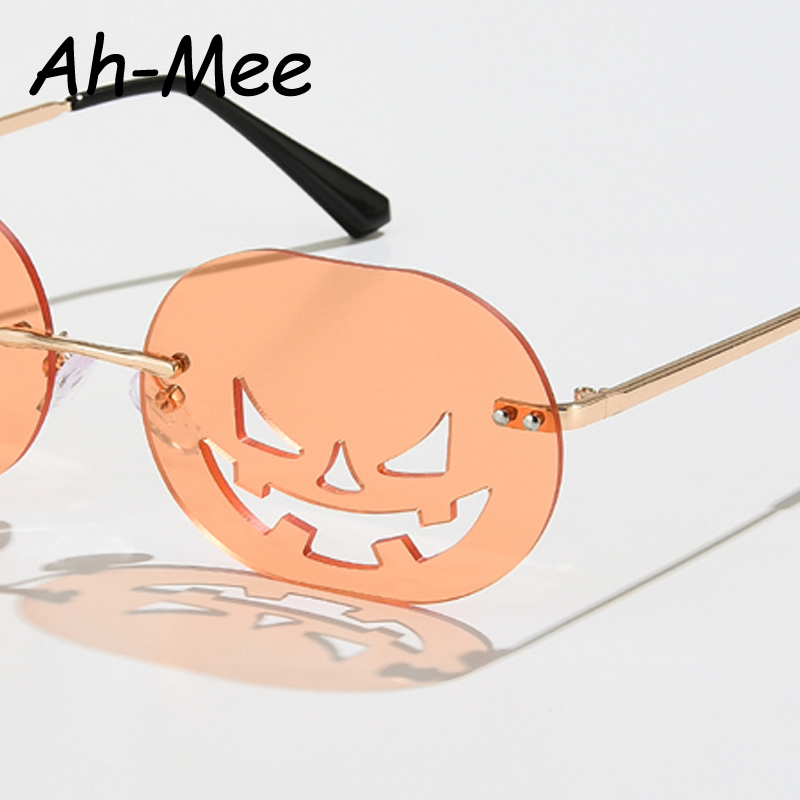 Fashionable Rimless Pumpkin Sunglasses Fashionable Rimless Pumpkin Sunglasses