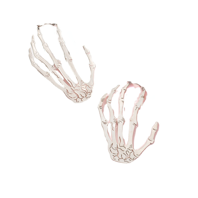 Fashionable Skeleton Hands Earrings (2 pcs) Fashionable Skeleton Hands Earrings (2 pcs)