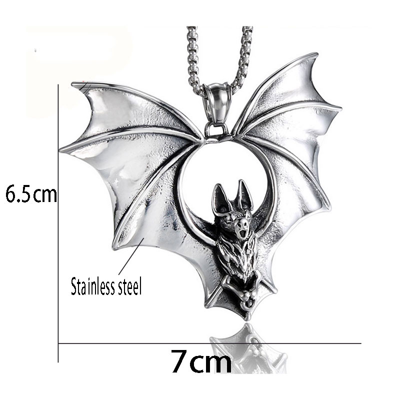 Fashionable Stainless Steel Bat Necklace Fashionable Stainless Steel Bat Necklace