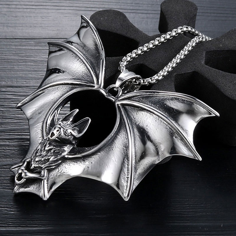Fashionable Stainless Steel Bat Necklace Fashionable Stainless Steel Bat Necklace