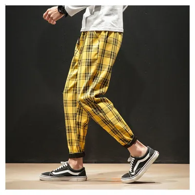Fashionable Streetwear Mens Plaid Pants Fashionable Streetwear Mens Plaid Pants