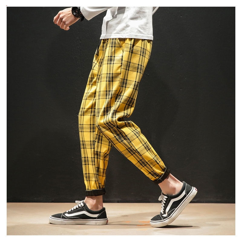 Fashionable Streetwear Mens Plaid Pants Fashionable Streetwear Mens Plaid Pants