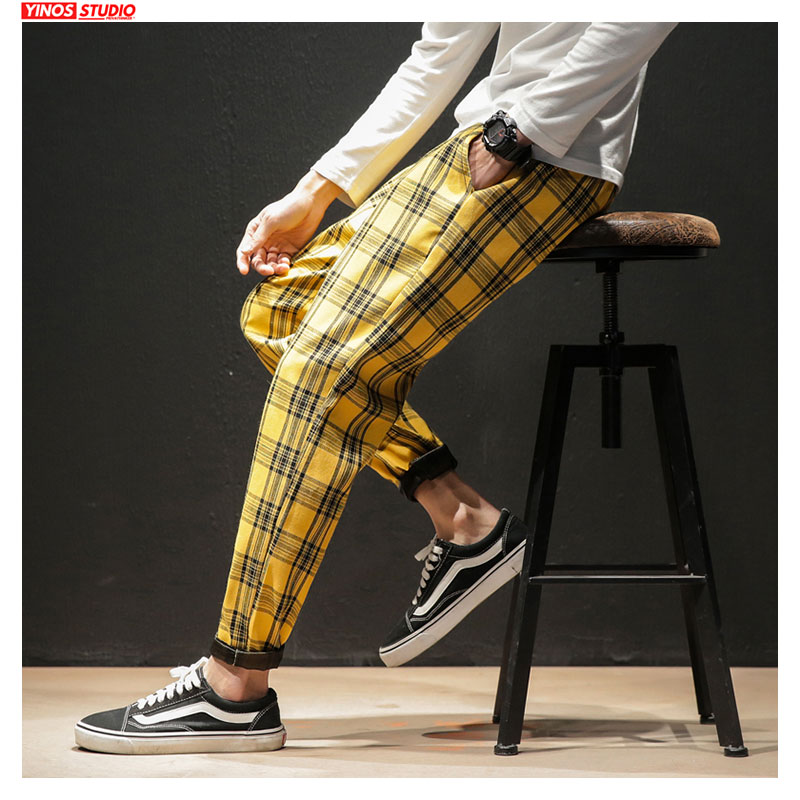 Fashionable Streetwear Mens Plaid Pants Fashionable Streetwear Mens Plaid Pants