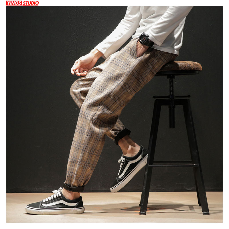 Fashionable Streetwear Mens Plaid Pants Fashionable Streetwear Mens Plaid Pants