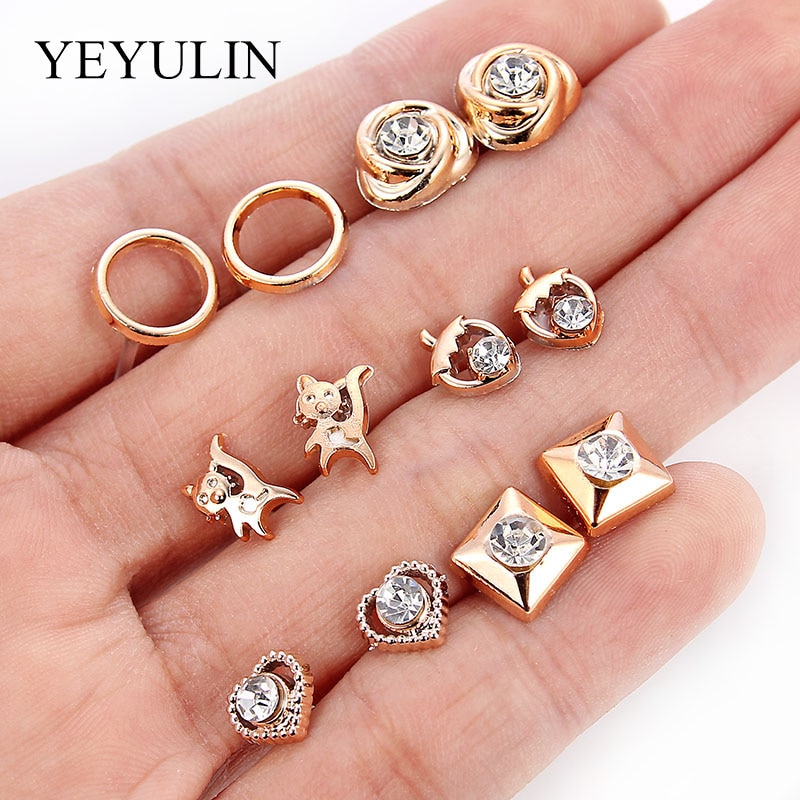 Fashionable Stud Earrings Set Fashionable Stud Earrings Set