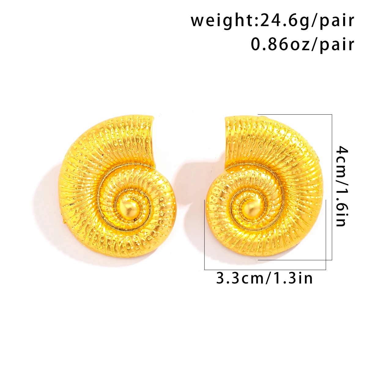 Fashionable Stud Snail Earrings Fashionable Stud Snail Earrings