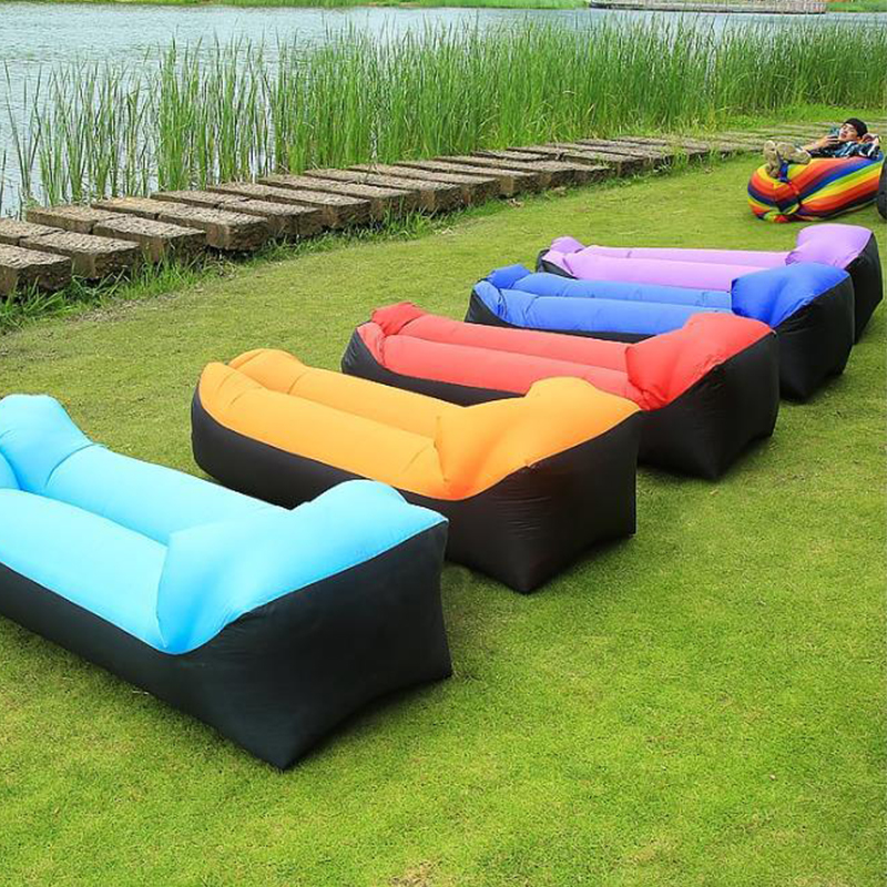 Fast Infaltable Air Sofa Bed Good Quality Sleeping Bag Inflatable Air Bag Lazy bag Beach Sofa