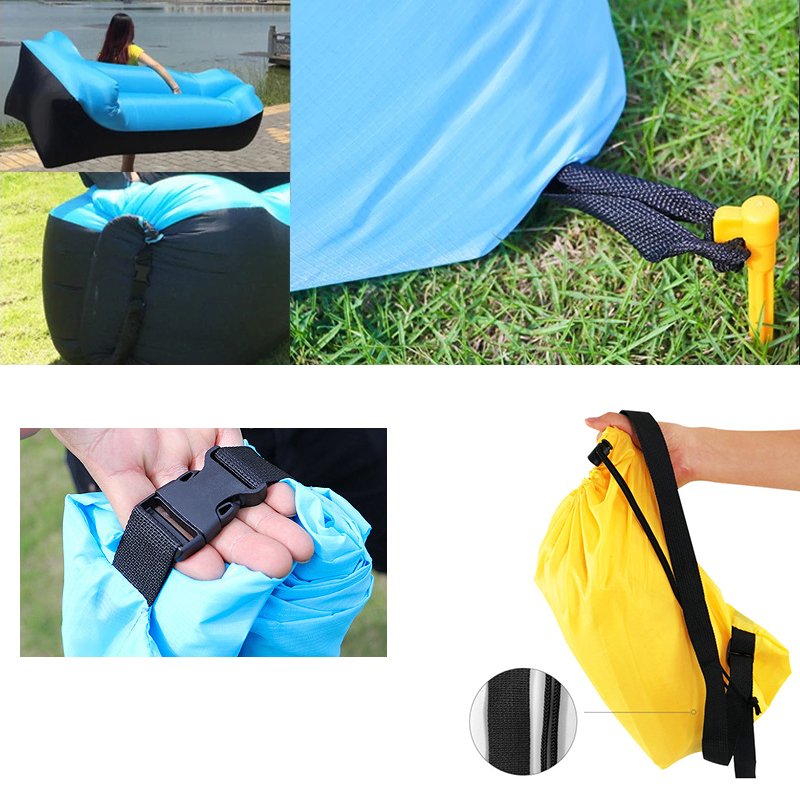 Fast Infaltable Air Sofa Bed Good Quality Sleeping Bag Inflatable Air Bag Lazy bag Beach Sofa