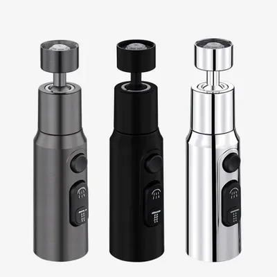 Faucet Extender 360° Universal Rotation Extension Splash Proof Aerator 3 Modes Kitchen Sink Accessory With Universal Faucet Extender 360° Universal Rotation Extension Splash Proof Aerator 3 Modes Kitchen Sink Accessory With Universal