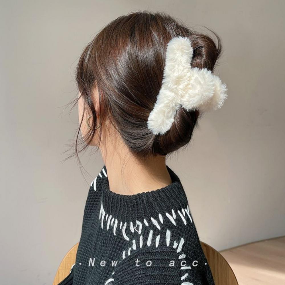 Faux Fur Fluffy Hair Clip Claw Faux Fur Fluffy Hair Clip Claw