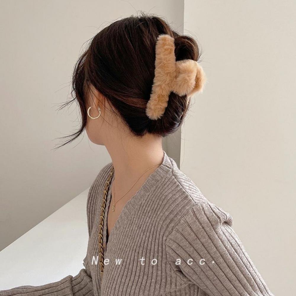 Faux Fur Fluffy Hair Clip Claw Faux Fur Fluffy Hair Clip Claw
