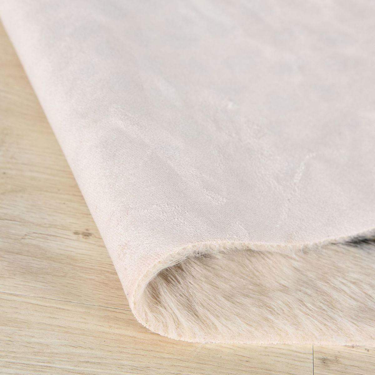 Faux Fur Leopard Print Rug