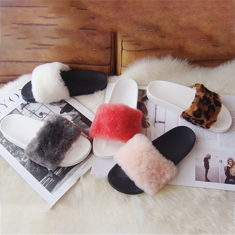 Faux Fur Slippers Women's Footwear Faux Fur Slippers Women's Footwear