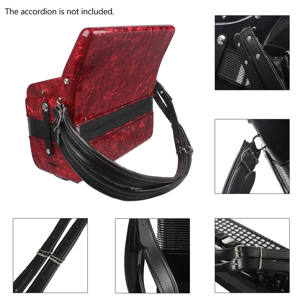Faux Leather Accordion Straps (2pcs)
