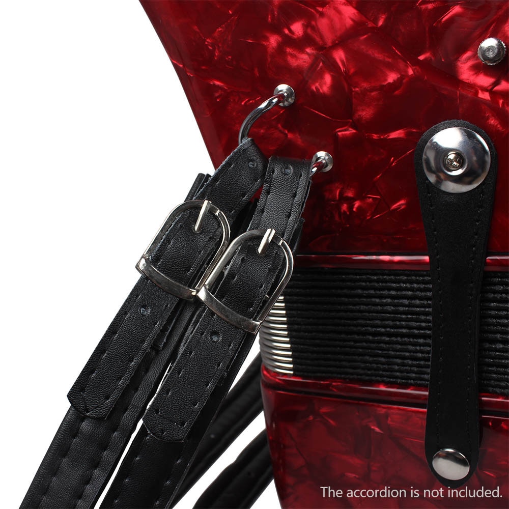 Faux Leather Accordion Straps (2pcs)