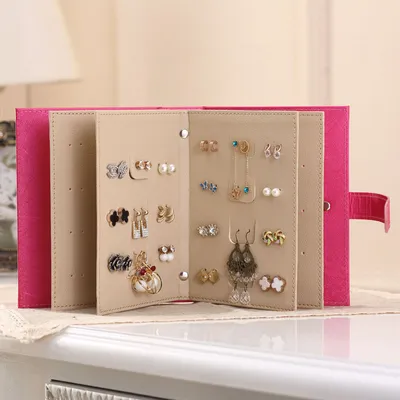 Faux Leather Earring Storage Book Faux Leather Earring Storage Book