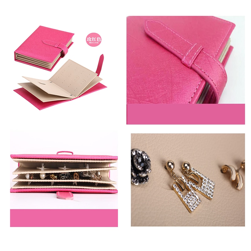Faux Leather Earring Storage Book Faux Leather Earring Storage Book