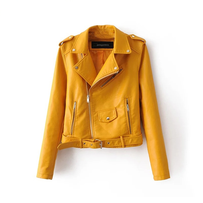 Faux Leather Jacket Women's Fashion Faux Leather Jacket Women's Fashion