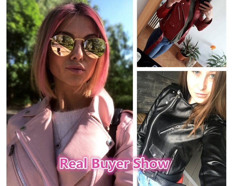 Faux Leather Jacket Women's Fashion Faux Leather Jacket Women's Fashion