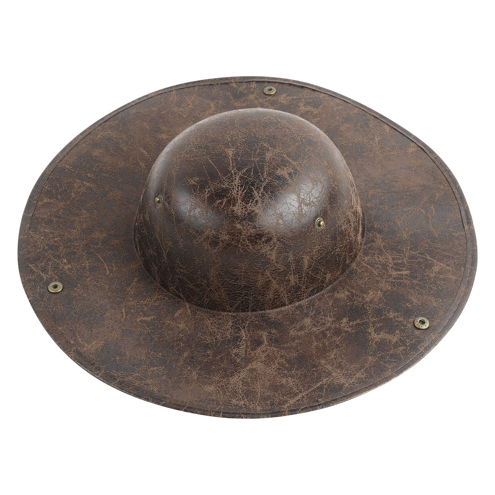 Faux Leather Pirate Captain Hat