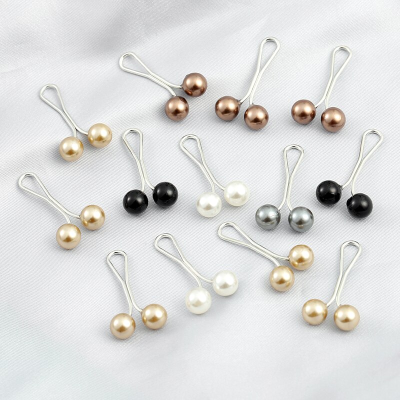 Faux Pearl Hijab Clips (12pcs) Faux Pearl Hijab Clips (12pcs)