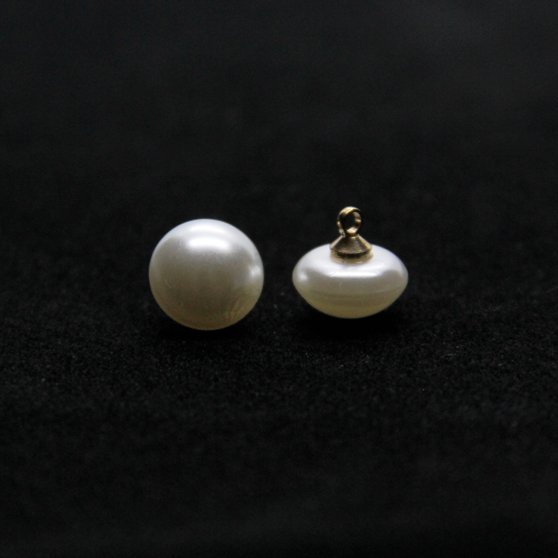 Faux Plastic Mushroom Pearl Buttons (20 Pcs)