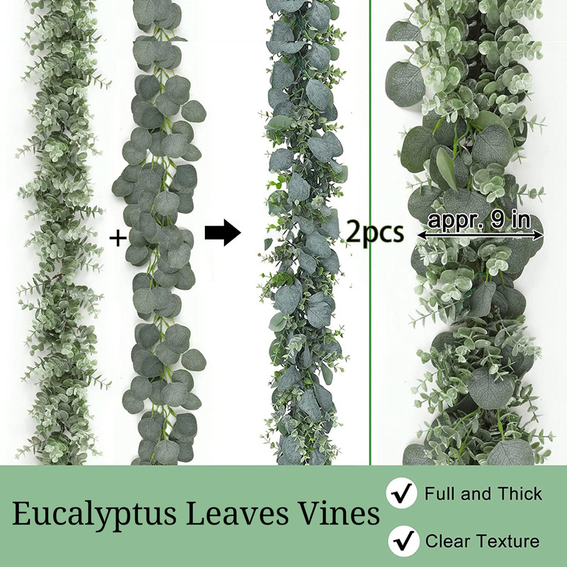 Faux Silk Artificial Eucalyptus Leaves