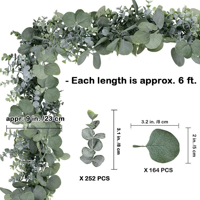 Faux Silk Artificial Eucalyptus Leaves