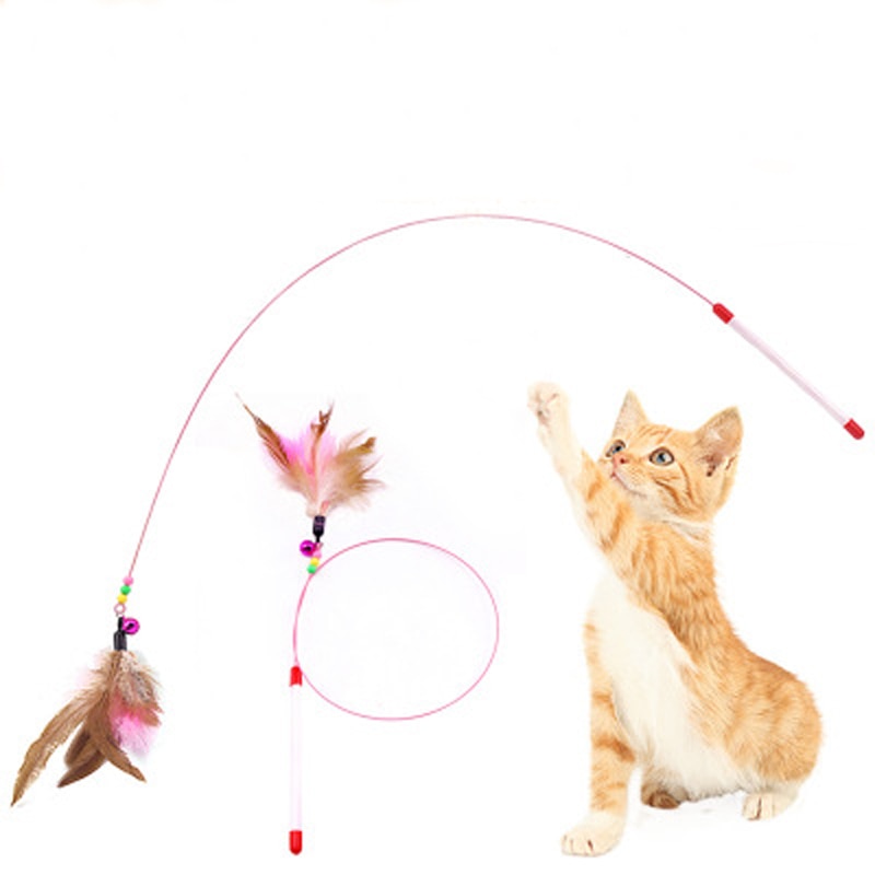 Feather Cat Teaser Wand Toy