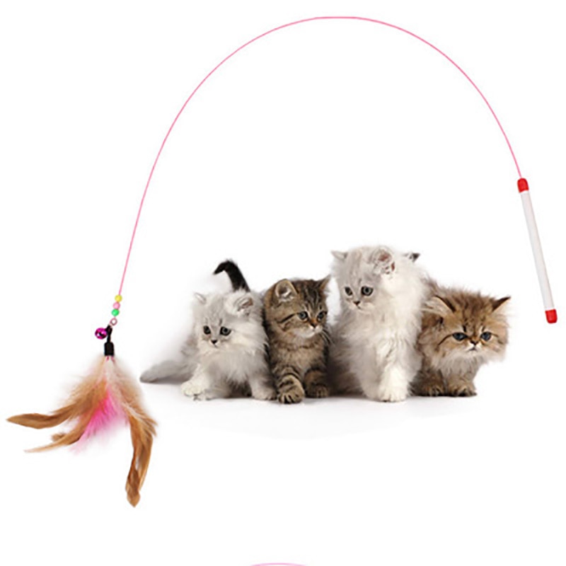 Feather Cat Teaser Wand Toy Feather Cat Teaser Wand Toy