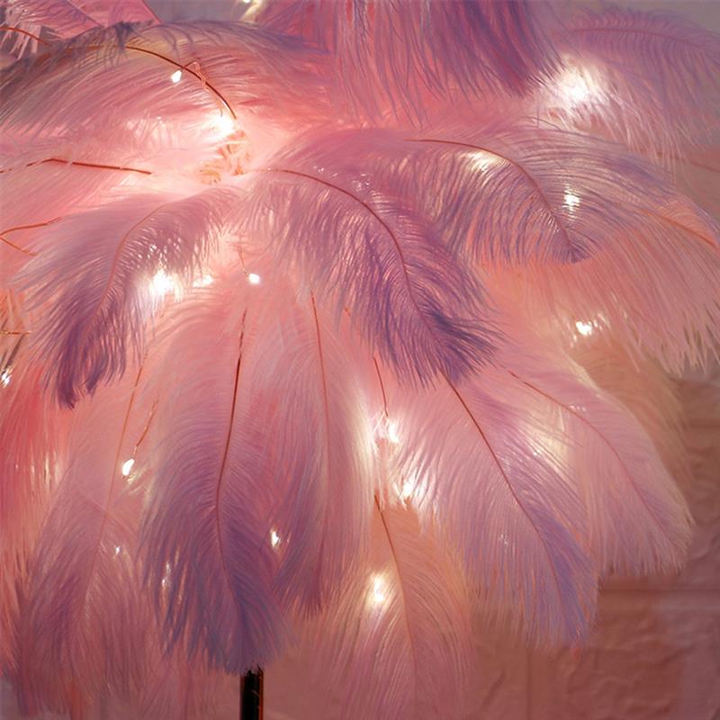 Feather Table Lamp Fluffy Decor Feather Table Lamp Fluffy Decor