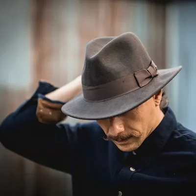 Fedora Hat Jazz Hat with Bow Tie Elegant Spring Black Woolen Blend Cap Outdoor Casual Felt Hat